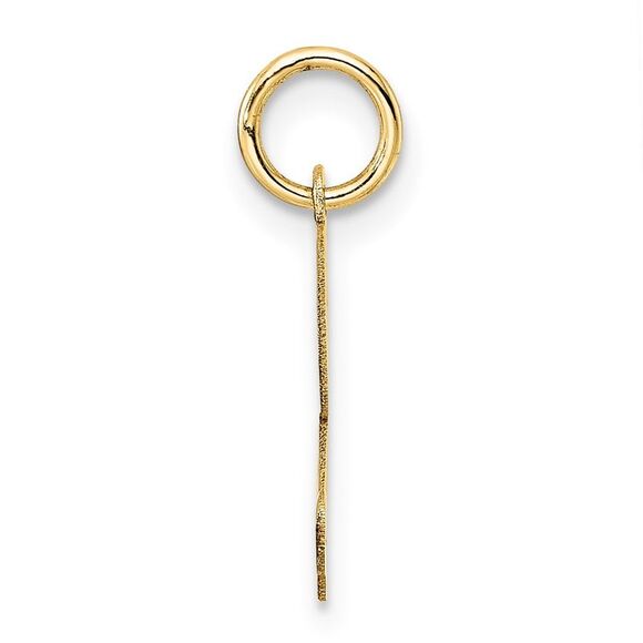 Kazi Luxury 14k Yellow Gold Medium Fancy Script Letter Z Initial Charm - Picture 2 of 4